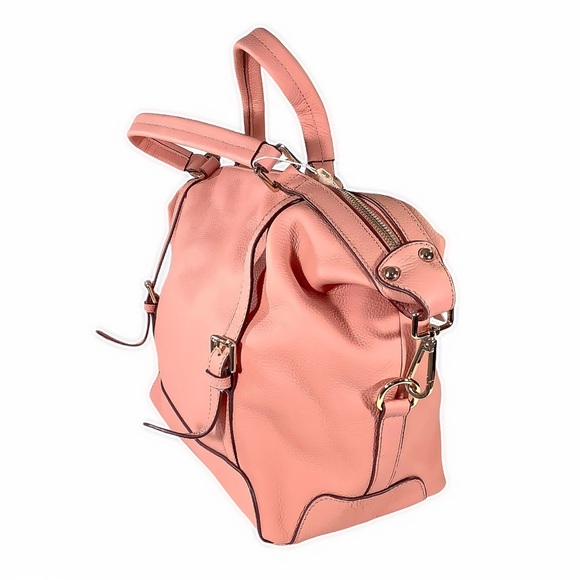 🏷NWT ORA DELPHINE Pink Leather Large Hobo Bag👜 - Picture 3 of 10